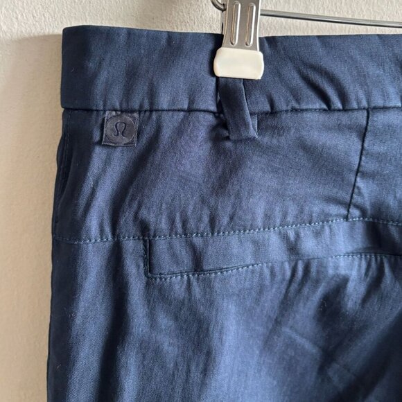 Lululemon Men Front Button Closure Two Side Back Pocket Trouser Navy Blue Sz 38 - Picture 14 of 14